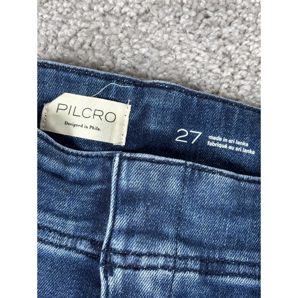PILCRO High Rise Cropped Flare Jeans Dark Wash Size‎ 27 - Picture 3 of 12